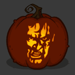 Ash - Evil Dead Horror Pumpkin Carving Template